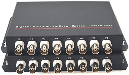 Primeda-tronic 8 Csatorna, Analóg Videó Vége Optikai Átalakító RS-485 Adat,ST Optikai Csatlakozó, Egyetlen Mutlimode Rost akár 0.93