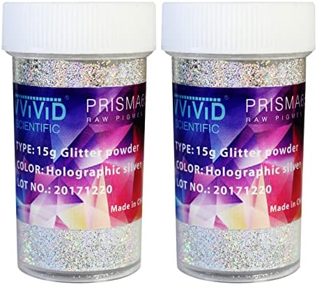 VViViD Prisma65 Csillogó Holografikus Ezüst Pigment Por 15g x 2-Pack