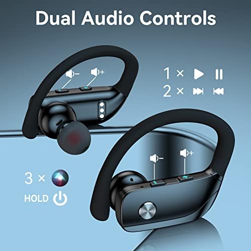 FK Kereskedelmi Vezeték nélküli Fülhallgató a Kyocera DuraXE Epikus Bluetooth Fejhallgató 48 órán Lejátszani Sport Fülhallgató, LED