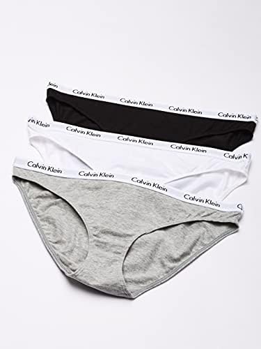 Calvin Klein Női Körhinta Logó, Pamut-Stretch Bikini Bugyi, 3 Pack