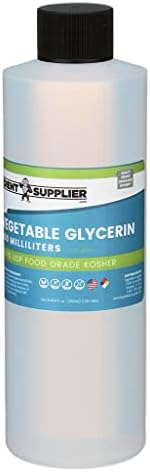 Növényi Glicerin - 250mL (8.45 oz.) - Tiszta USP Élelmiszer, illetve Gyógyszeripari Minőségű - Non GMO - Vegán - a Fenntartható Palm Származó