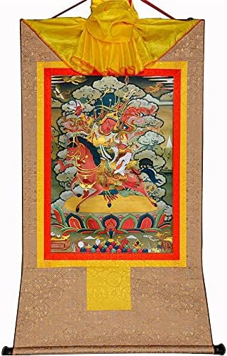 Gandhanra Király Gesar, Tibeti Thangka Festészet, a Művészet,a Buddhista Thangka Brokát,Buddha Gobelin a Scroll