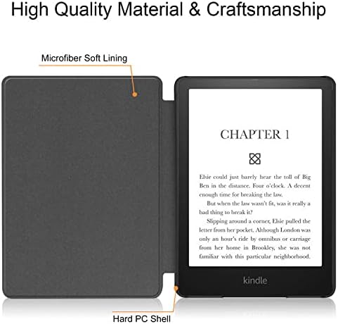 Minden esetben Új Kindle 10 Generáció 2019 Megjelent - Nem Illik Kindle Paperwhite vagy Kindle Oázis，Prémium PU Bőr Smart Cover Automatikus