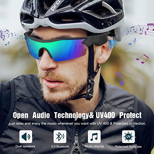 OuShiun Okos Szemüveg Bluetooth Audio Napszemüveg Nyitott Fejhallgató Hangszóró, a Férfiak, a Nők Kerékpáros Vezetési Futó