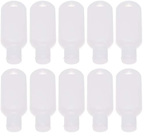 Cabilock 10db PVC Subpackaging Üveg Folyékony Szappan tartó Tisztító Gél Üveg Fertőtlenítő Konténerek (60ml Random Szín)
