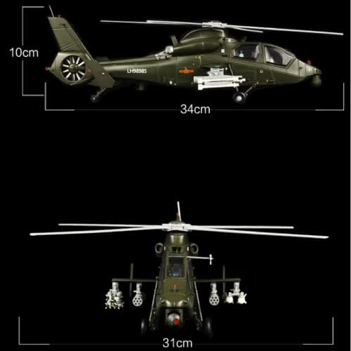 MOOKEENONE Alufelni Z-19 Fekete Ciklon Helikopter Modell Repülőgép Modell 1:72-Es Modell, Szimuláció Tudományos Kiállítás Modell