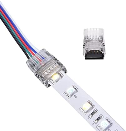 ENQIMAOYI 10db 5-pin LED Szalag Csatlakozó RGBW Vízálló IP65 az 12mm 5050 LED Szalag Optikai Kapcsolat Kalauz
