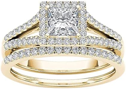 Női Gyűrű Gyűrű a Nők Középső Ujját Közös Gyűrűk Valentin-Nap Szerelmes Szív a Nők 925 Sterling Eljegyzési Gyűrűt Készlet