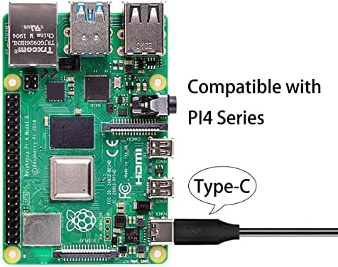 5V-os 3A 2.5 EGY Raspberry Pi 4 Pi 3 Tápegység Pi 4 Modell B 1 GB 2 GB 4 GB, USB Típus-C Be/Ki Kapcsoló Adapter Kompatibilis