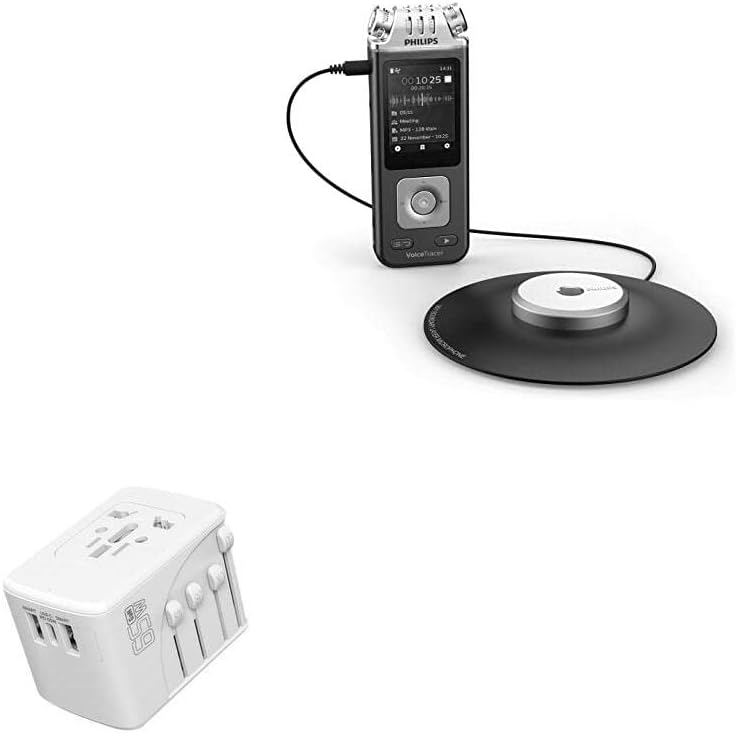 BoxWave Töltő Kompatibilis Philips VoiceTracer (DVT8110) (Töltő által BoxWave) - Nemzetközi PD Fali Töltő (65W), 3 USB Nemzetközi