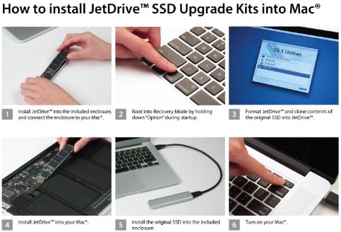 Transcend 480GB JetDrive 720 SATAIII 6 gb/s szilárdtestalapú Meghajtó Upgrade Kit a MacBook Pro 13 Retina Kijelző, 2012 vége - 2013 eleje (TS480GJDM720)