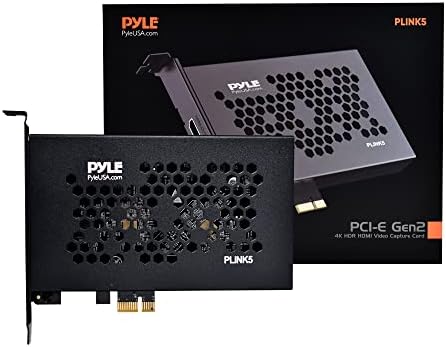 PLINK5 HDMI Video Capture Kártya Által Pyle - PCI-E Gen2 4K-HDMI-USB-Audio-Video Felvétel - HD Nulla-Lag & Ultra-Alacsony Késleltetésű az