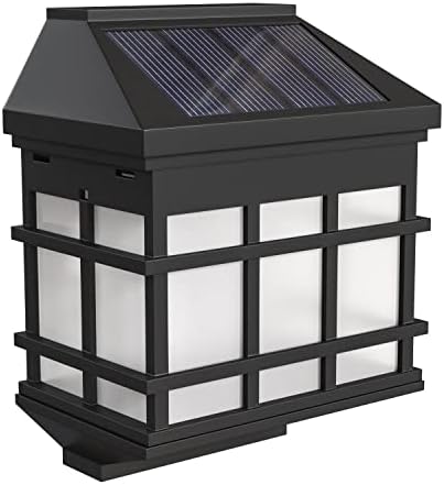 A Flash Bútor Jogosultja 6 Pack Fali LED Napelemes Lámpák - időjárásálló Fekete Dekoratív Napelemes Lámpák, Deszkázat, valamint a