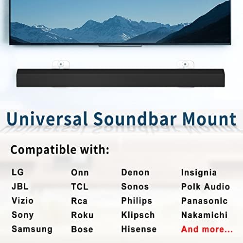 notiela Egyetemes Soundbar-Hegy Fali Polc Samsung, Onn, Sony, JBL, Vizio, Nakamichi, LG, Roku, valamint a Legtöbb Hang Rács Mount Konzol