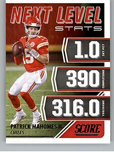 PATRICK MAHOMES II 2021 Pontszám Következő Szintre Statisztika 2 NM+-MT+ NFL Labdarúgó-Vezetők