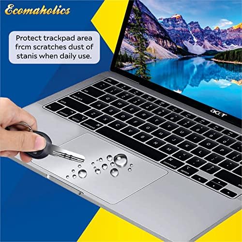 (2 Db) Ecomaholics Laptop Touch pad Védő Fedél Ugró EZbook X3 13.3 hüvelykes Laptop, Átlátható, Nyomon pad Védő Bőr Film Karcolás