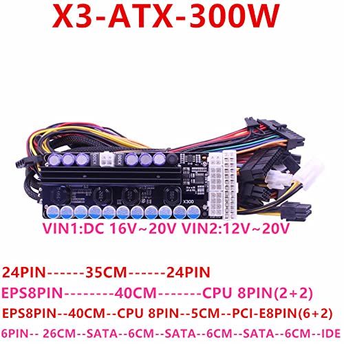 PSU Testület a PICO-Box Digitális DC-ATX Széles Bemeneti Feszültség DC 16-20V 24PIN 300W Teljesítmény Modul az X3-ATX-300W