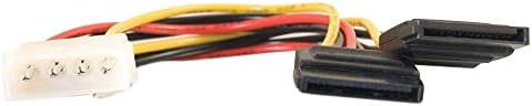 C2G 10155 Serial ATA (SATA) Kettős Hatalom Elosztó Kábel (6 Hüvelyk)