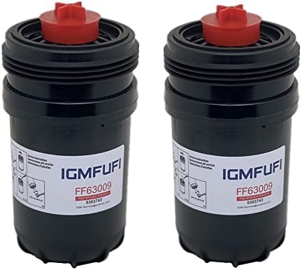 IGMFUFI FF63009 Üzemanyag Szűrő dízelmotorok Helyettesíti 5303743,FF63009 Elem FH22168(Csomag 2)