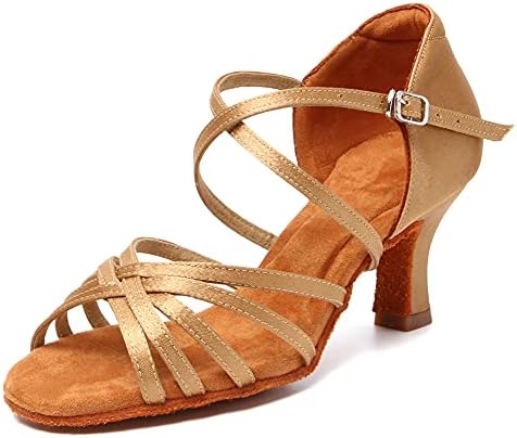 HIPPOSEUS Női Latin Tánc Cipő Hivatásos Hölgyek Bálterem Salsa Tánc Teljesítmény Cipő Velúr Talp,Modell DBCG802