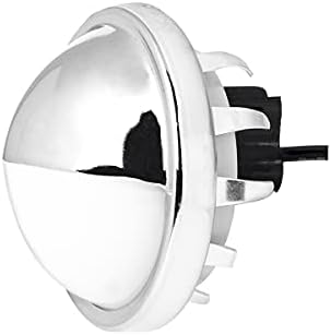 GG Grand Általános 81739 Chrome Kerek Nyomd meg az 1-es Típusú Fehér LED Rendszámtábla Lámpa