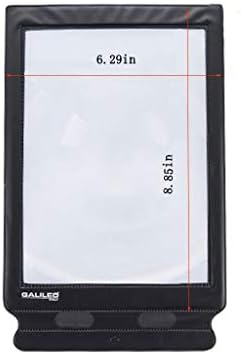 CL38Q Kézi Ultra-Vékony Kártya Nagyító, Az Idősek Olvasni 3X Nagy Méret, A4-es Nagyító