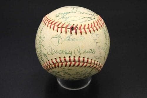 1960 AL Bajnok Yankees Aláírt Baseball Köpeny Maris Howard SZÖVETSÉG LOA D7764 - Dedikált Baseball