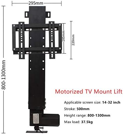 CGOLDENWALL Motoros TV állvány Lift Rejtett Függőleges Állvány 14-60 Hüvelykes Képernyő TV-Állítható Lökethossz 500mm-800mm, Távirányítóval
