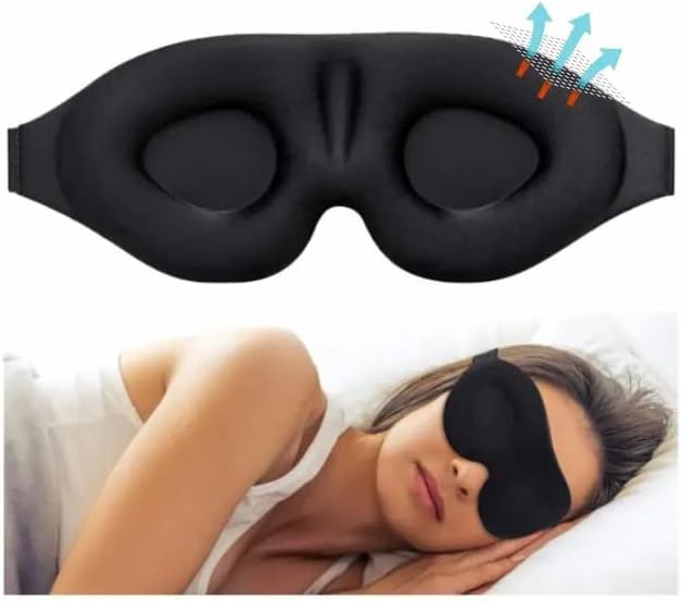 Álmodozó Alvó 3D Kontúros Alszik Maszk: Homorú Öntött Este Aludni, Maszk, Megszüntetni Könnyű, Kényelmes Memória Hab, Ideális Utazáshoz,