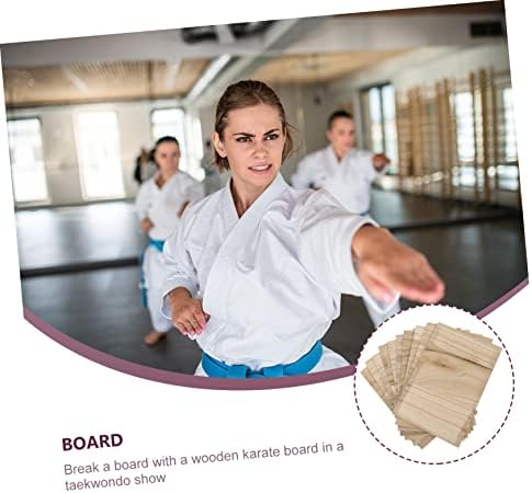 CLISPEED Taekwondo Deszka Kézműves Felnőttek számára, Díszek Gyerekeknek Gyakorlat Tartozékok Taekwondo Lyukasztó Testület Fa