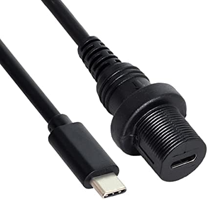 CY USB-C Vízálló Kábel,USB 3.1 C Típusú Férfi-Nő Kiterjesztését Adatok Teljesítmény Vízálló Porálló Kábel Csavar, Zár