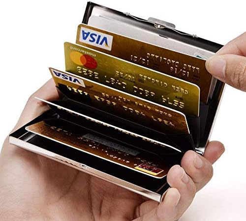 (A csomag a 2 Db) - RFID Hitelkártya Birtokos Védő Fém Hitelkártya, Pénztárca névjegykártya tartó Férfiak Nők