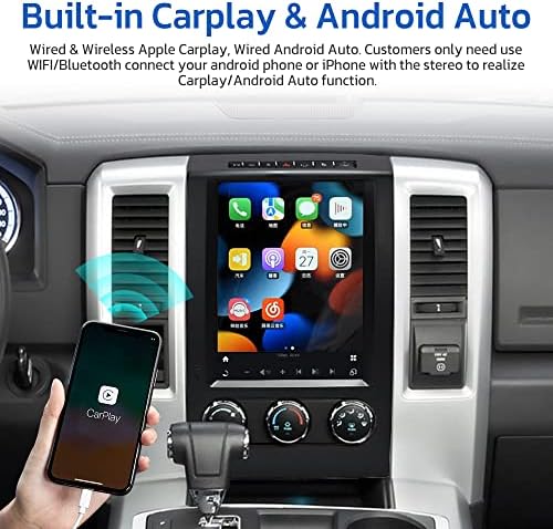 aoonav Android 11 autórádió Tesla Stílus Dodge Ram 2008-2011 Sztereó Frissítés Csere GPS Navigációs Multimédia-Lejátszó, Vezeték