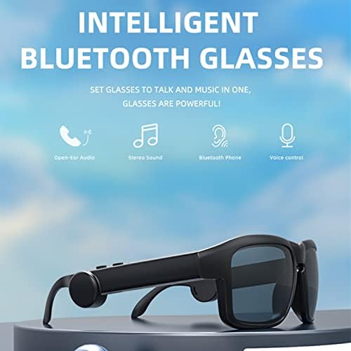 topliu Bluetooth-Napszemüveg - Bluetooth-5.0 Audio Szemüveg, hangvezérlés, Nyitott Fül Stílus Okos Szemüveg Zenét Hallgatni, valamint