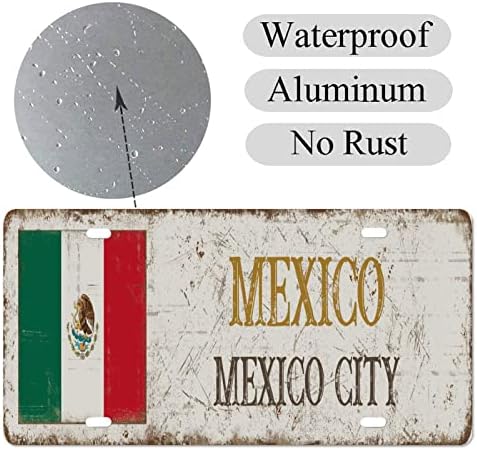 Egyedi Rendszámtábla az Első Autó Standard MINKET Méret 6x12 Hüvelyk Rozsda-Mentes Mexico City Fém Rendszám Mexikó Alumínium Újdonság Rendszám