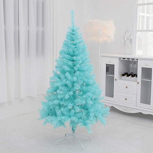 ZPEE Kék PVC karácsonyfa, Mesterséges Csuklós Fenyő Fa, Fém Állvány, Könnyen Összeszerelhető Csupasz Fa Kivilágítatlan Alkalmas