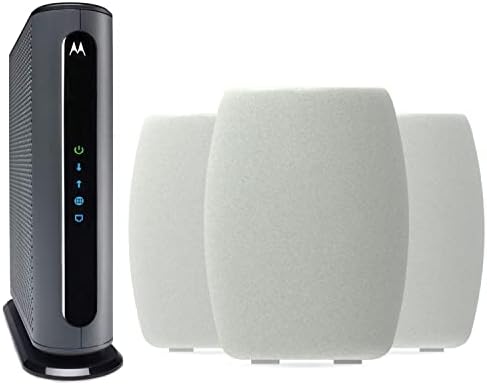 Motorola K14 WiFi 6e Háló (3 Csomag) + MB8611 Kábel Modem - Jóváhagyásra a Comcast Xfinity, Cox Gigablast, Spektrum | Kábel
