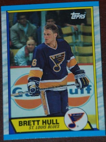 1989-90 Topps Brett Hull F St Louis Blues Doboz Alján NHL Jégkorong Kártya