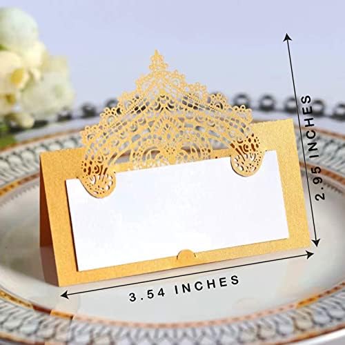 QI XIN 100 Arany Hely, Kártyát az Asztal Beállítása Dekoráció Név Kártyák Általában Kártyák Esküvői Bankettek Vacsora Felek leánybúcsú