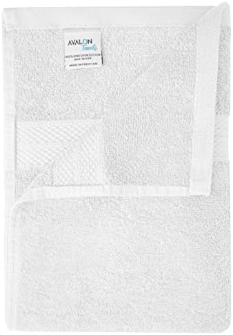 Avalon Törölközőt a Fürdő Pamut Fehér, Fürdőszobában Törölköző Csomag 6 (22x44 hüvelyk) - Gyors Szárítás Törölköző Szett Kicsi, Könnyű