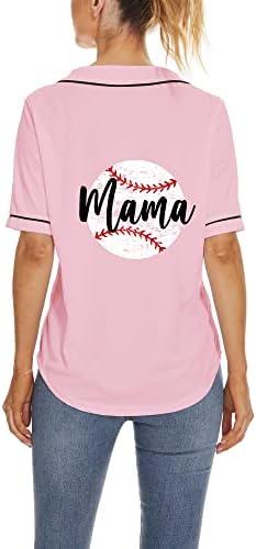 Baseball Mezek Anya, Mama, A Levelet A Nyomtatás Gomb Le Póló Születésnapi Ajándék Sport V Neck Póló Női Póló