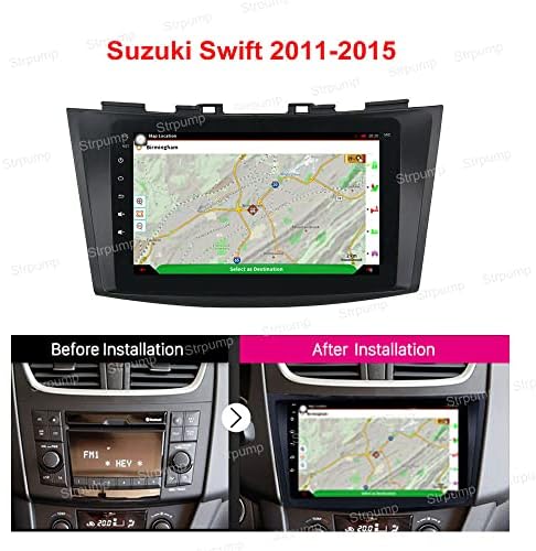 9 4+64 gb-os Android 10 Dash Autó Sztereó Rádió Alkalmas Suzuki Swift 2011 12 13 14 15 16 17 GPS Navigációs fejegység Carplay Android Auto