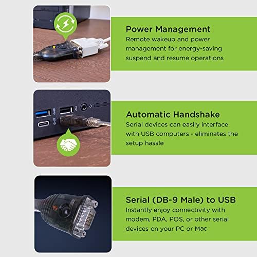IOGEAR USB PDA/Soros (DB9) Adapter w/ PC & Mac Vezetők - GUC232A