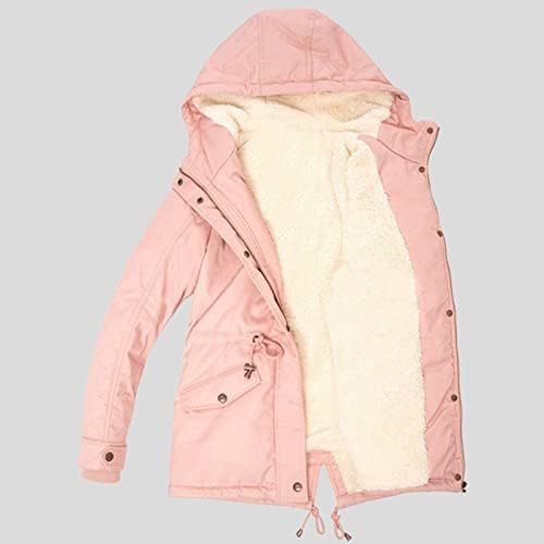 A téli Kabátok Női Plus Size Téli Kabát, Női Kabát Vastag Outwear Plüss Bélelt Kapucnis Meleg Kabátok, Trench