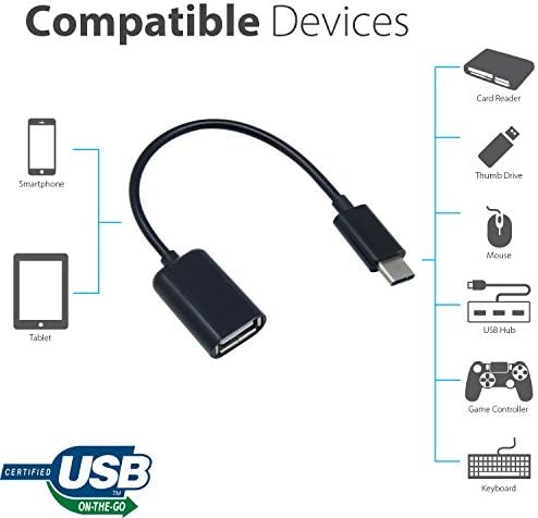 OTG USB-C 3.0 Adapter Kompatibilis A Sennheiser CX Plus Igaz Vezeték nélküli Gyors, Ellenőrzött, Több használható Funkciók, mint