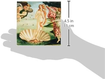 3dRose 3D Rose Botichelli A Születési Vénusz 1485 Híres Klasszikus Művészet az olasz Mesterek Óceán Tengeri Kagyló Remekmű-Kerámia, a
