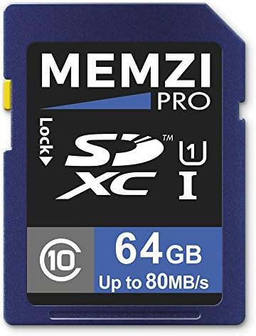 MEMZI PRO 64 GB Class 10 80MB/s SDXC Memória Kártya Panasonic Lumix DC-GH Sorozat Digitális Kamerák