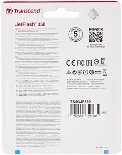 Transcend Jetflash 350 4 gb-os USB Flash Meghajtó (TS4GJF350)