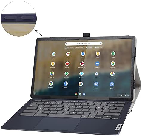 Bige a Lenovo IdeaPad Duett 5 Chromebook 13.3 az Esetben,PU Bőr Folio 2-Összecsukható Állvány Fedezi a Lenovo IdeaPad Duett 5 Chromebook 13.3