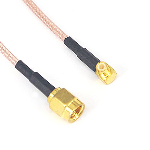 onelinkmore Hosszabbító Kábel, SMA Férfi-MCX Férfi derékszögű 0.5 ft Koax Csatlakozó Pigtail Kábel
